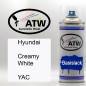Preview: Hyundai, Creamy White, YAC: 400ml Sprühdose, von ATW Autoteile West.